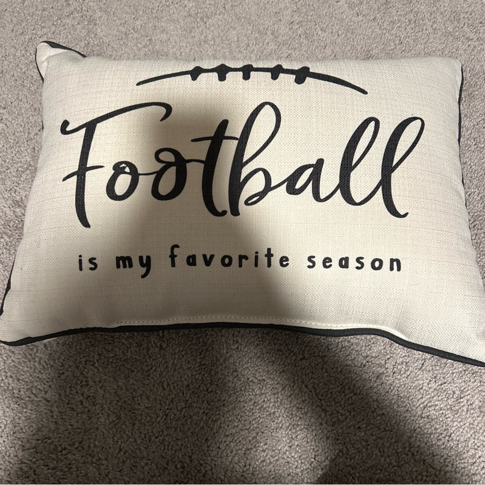 Football Is My Favorite Season 20x15 Throw Pillow